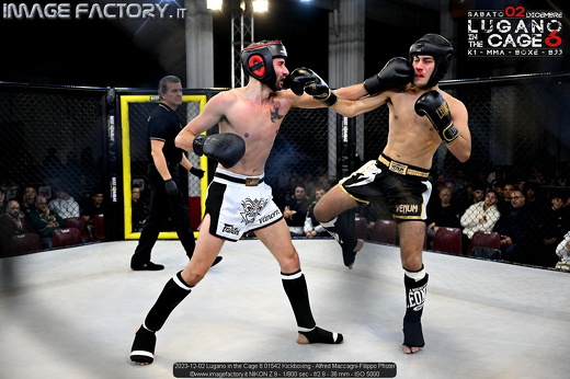 2023-12-02 Lugano in the Cage 6 01542 Kickboxing - Alfred Maccagni-Filippo Pfister